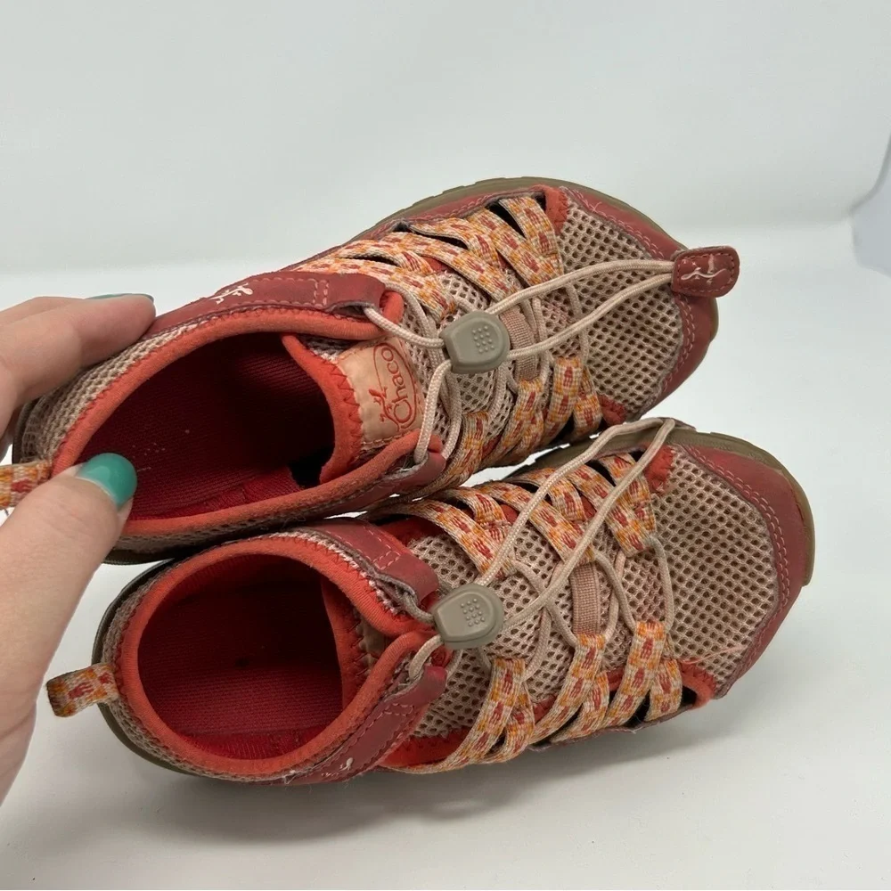 Chaco Unisex Kids Orange & Red Outcross 2 All Terrain Quick Dry Sneakers Size 13